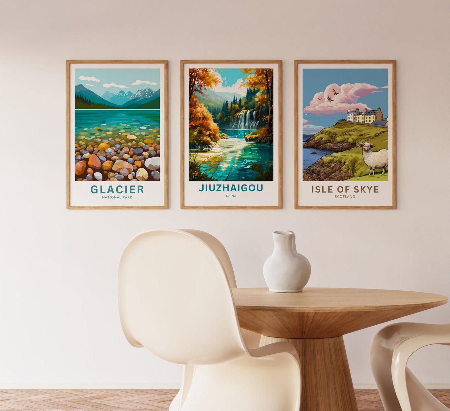 Jiuzhaigou Travel Poster