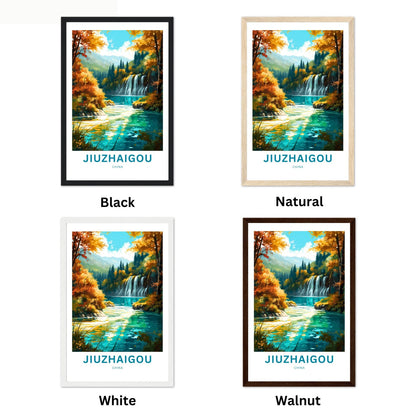Jiuzhaigou Travel Poster