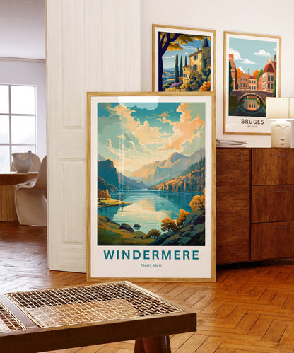 Windermere Lake Travel Poster