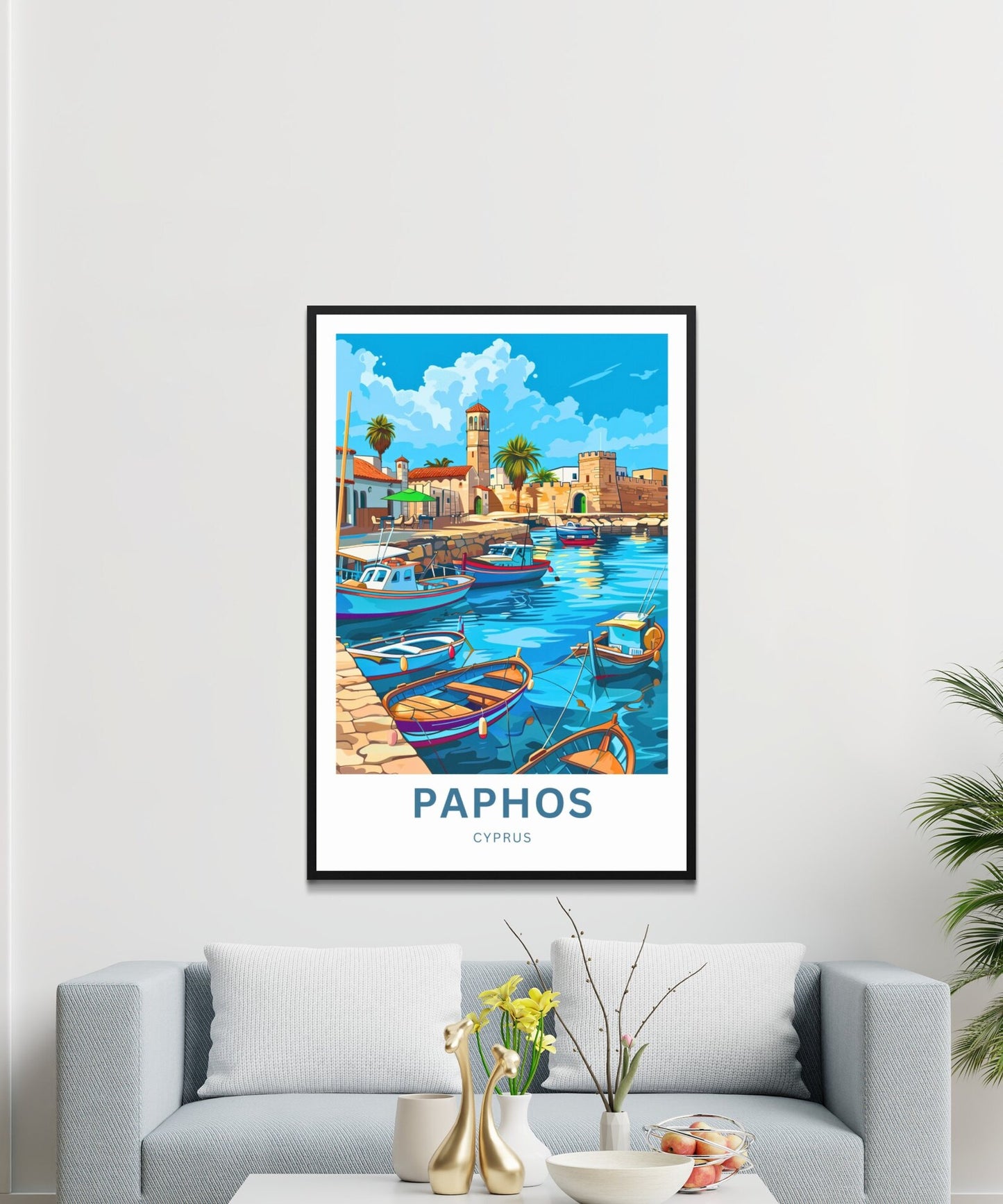 Paphos Travel Poster - Captivating Coastal City