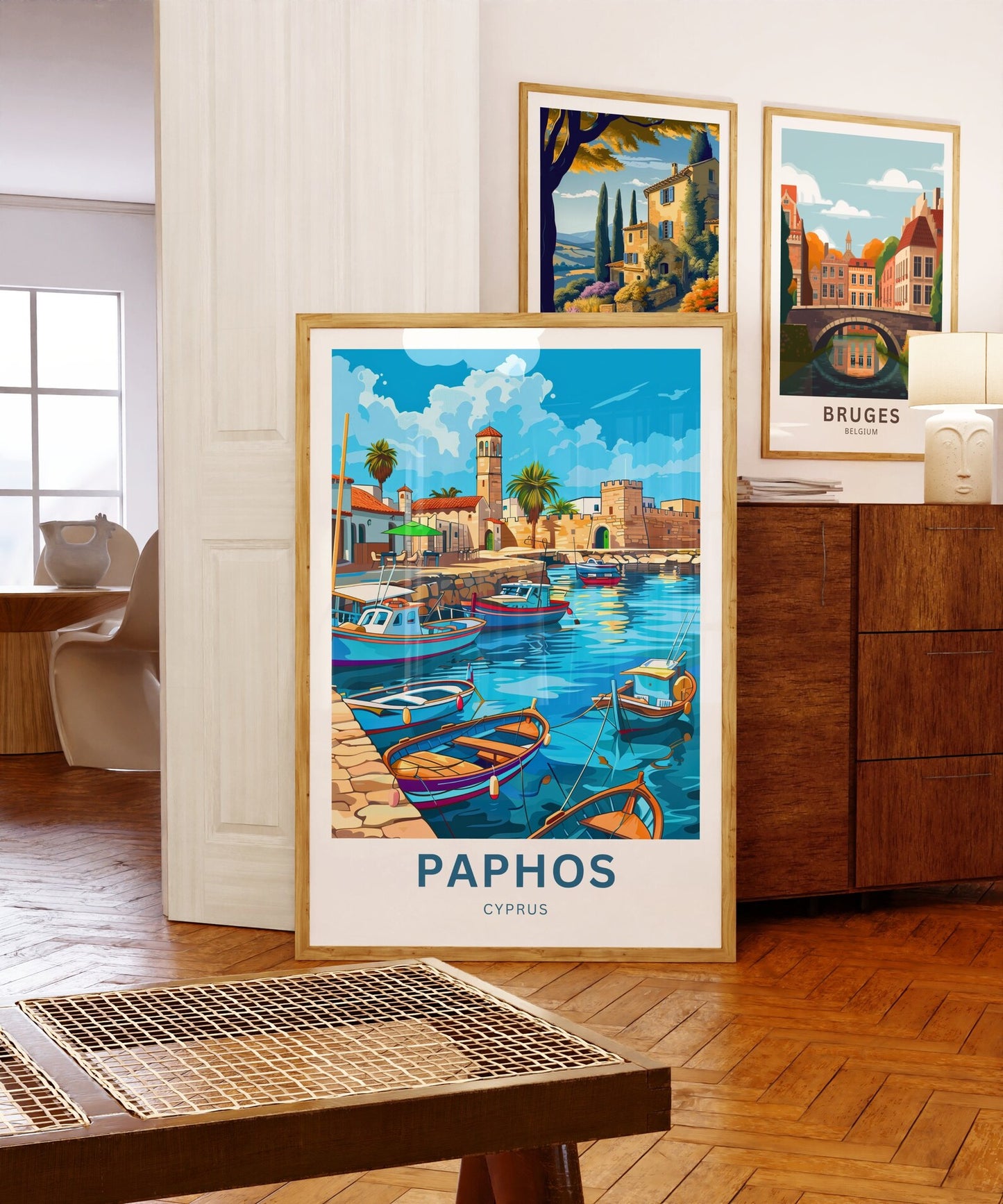 Paphos Travel Poster - Captivating Coastal City