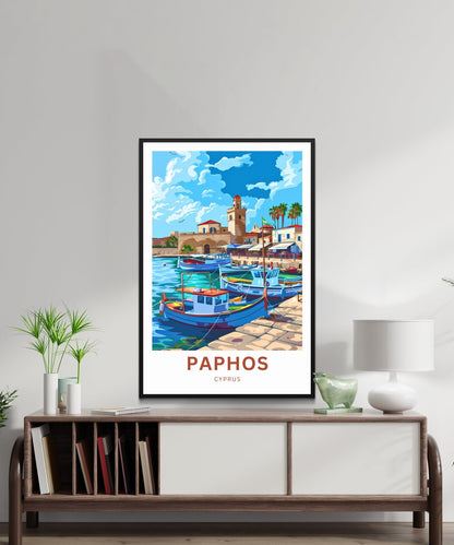 Paphos Travel Poster - Cyprus