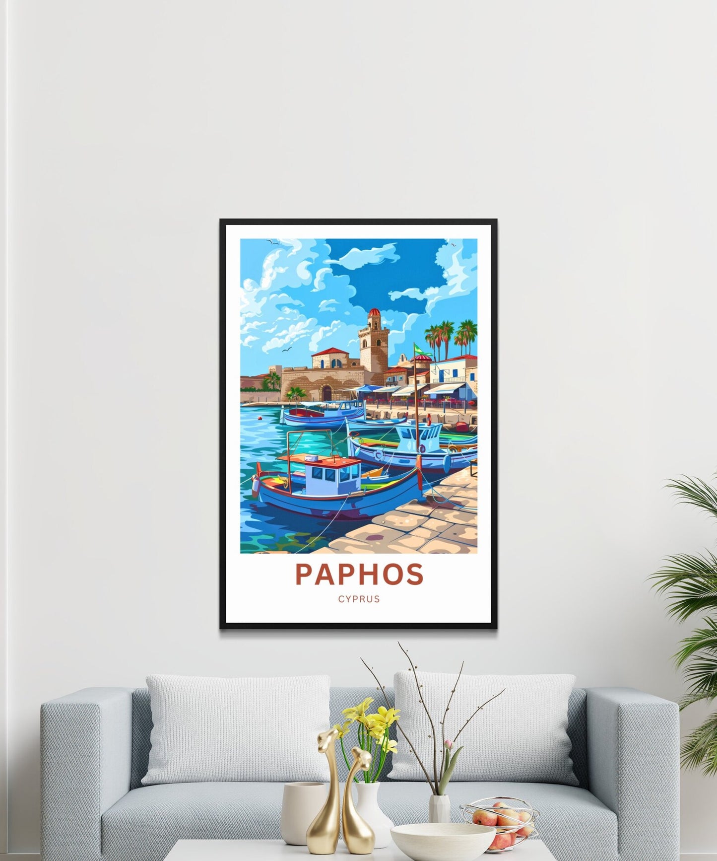 Paphos Travel Poster - Cyprus