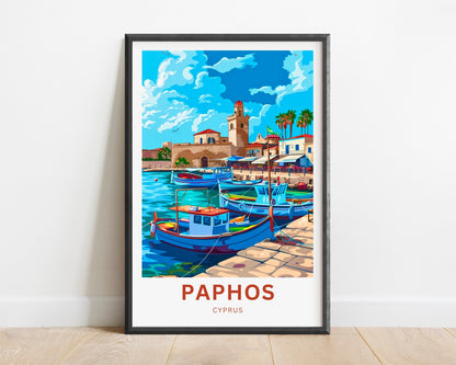 Paphos Travel Poster - Cyprus