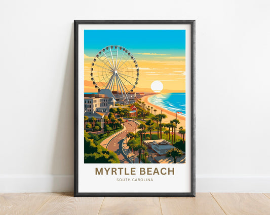 Myrtle Beach Travel Poster- South Carolina