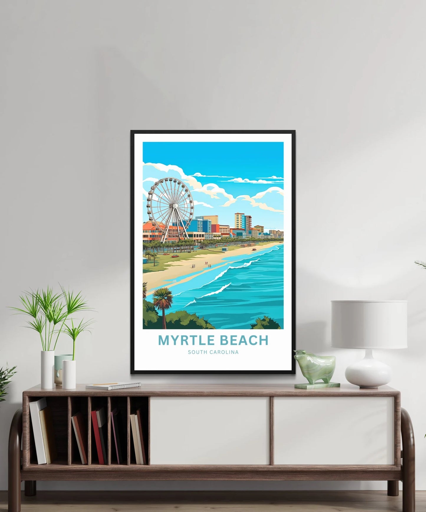 Myrtle Beach Travel Poster- Captivating South Carolina Beach