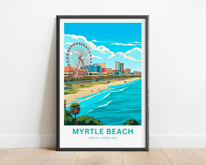 Myrtle Beach Travel Poster- Captivating South Carolina Beach