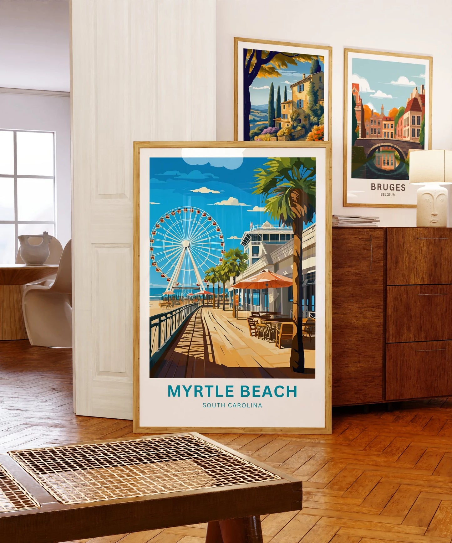 Myrtle Beach Travel Poster- Captivating Pier View