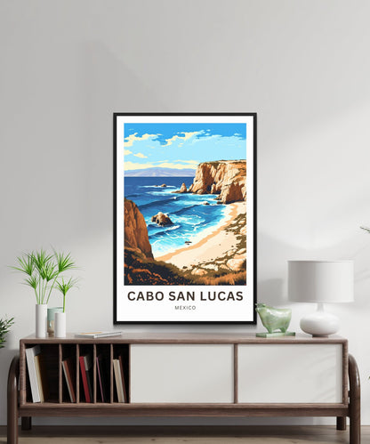 Cabo San Lucas Travel Poster- Stunning Coast