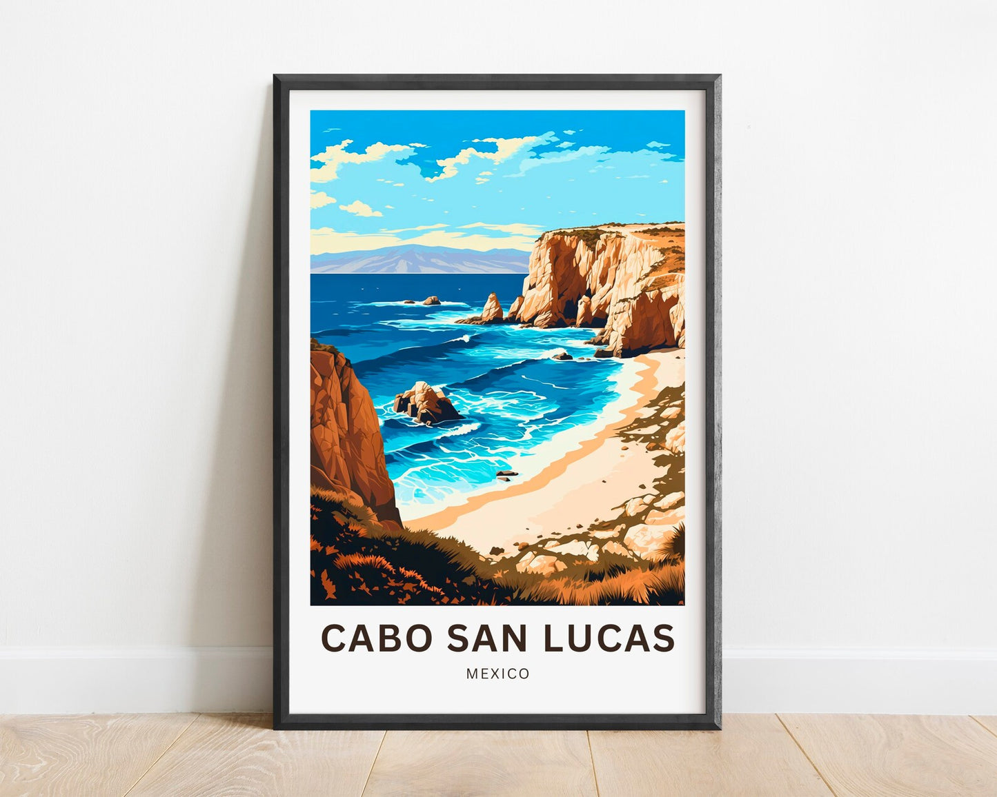 Cabo San Lucas Travel Poster- Stunning Coast