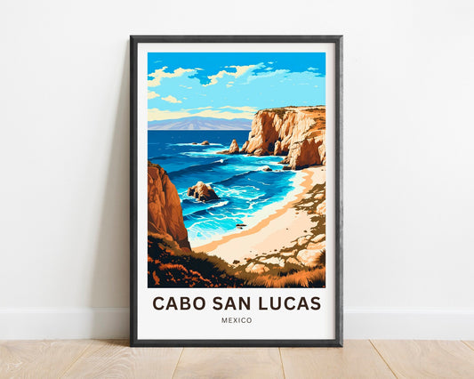 Cabo San Lucas Travel Poster- Stunning Coast