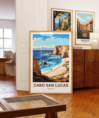 Cabo San Lucas Travel Poster- Stunning Coast