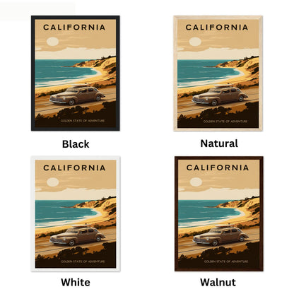 California Vintage Travel Poster - California Dreams