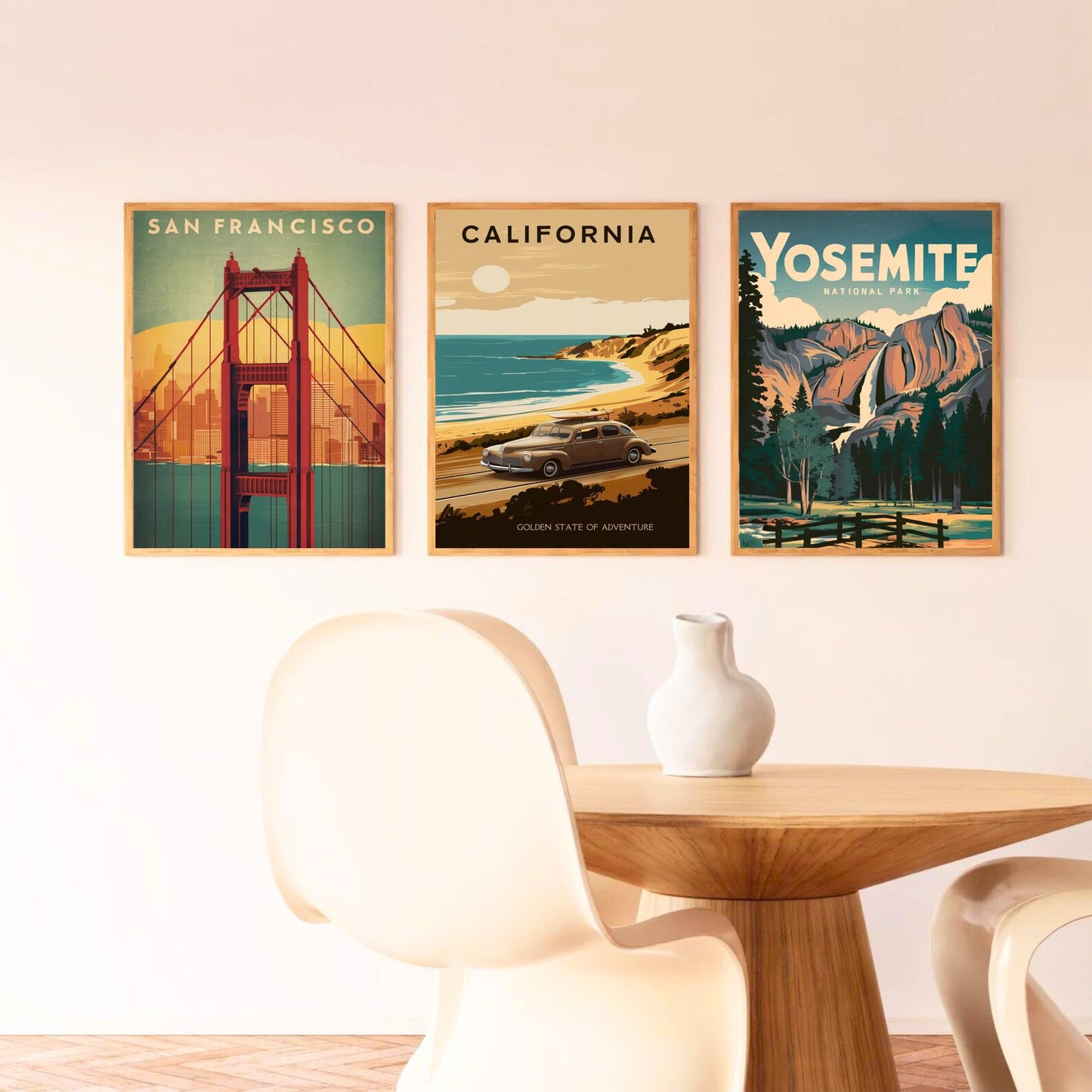 California Vintage Travel Poster - California Dreams