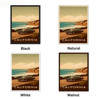 California Vintage Travel Poster