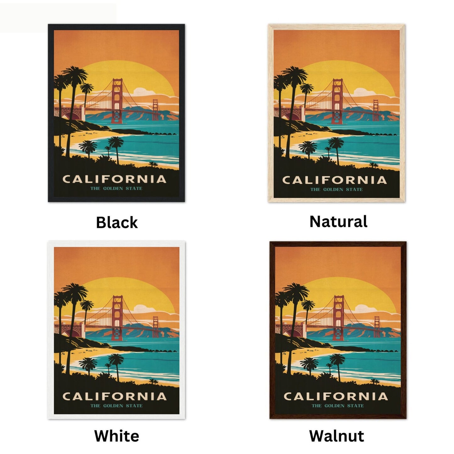 California Vintage Travel Poster - Pacific Paradise