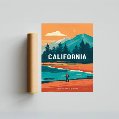 California Vintage Travel Poster - Retro Views