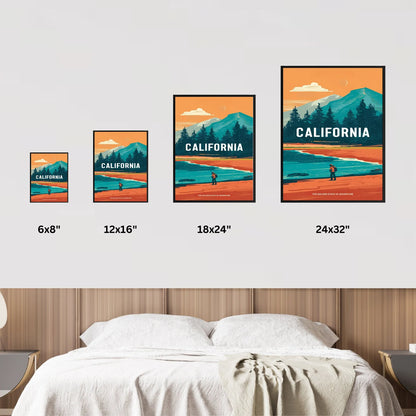 California Vintage Travel Poster - Retro Views