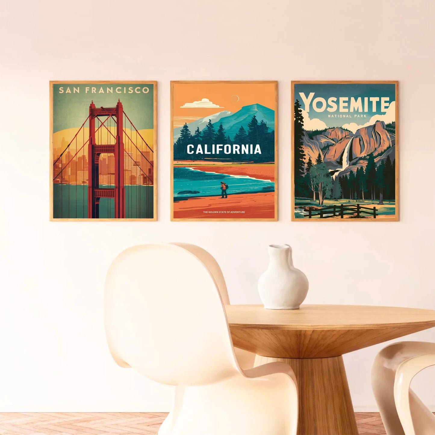 California Vintage Travel Poster - Retro Views