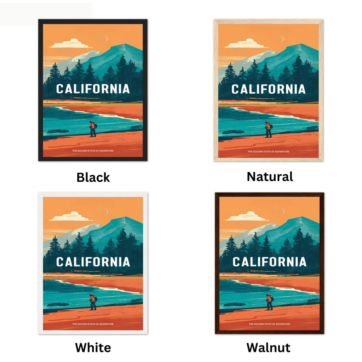 California Vintage Travel Poster - Retro Views