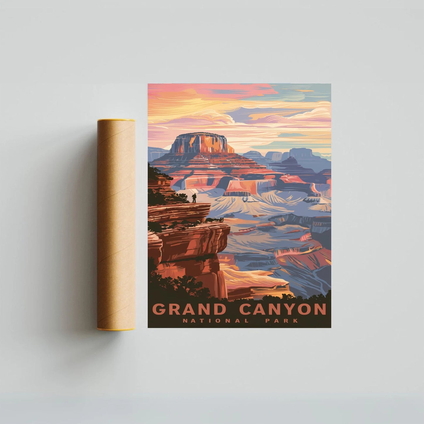 Grand Canyon Vintage Travel Poster