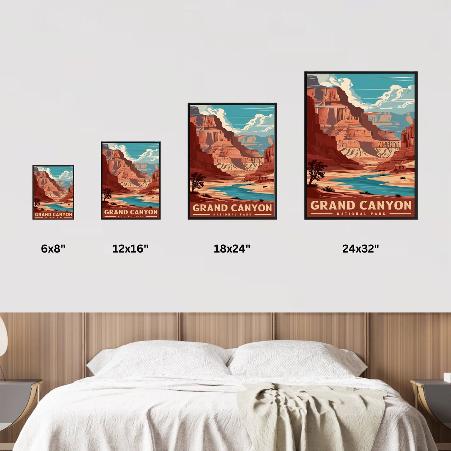 Grand Canyon Vintage Travel Poster - Natural Majesty