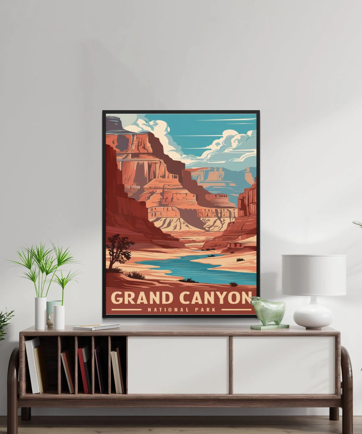 Grand Canyon Vintage Travel Poster - Natural Majesty