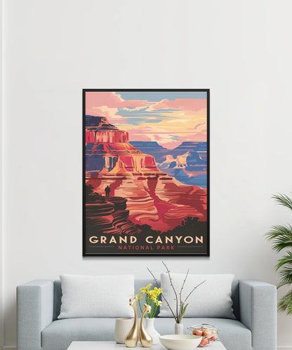 Grand Canyon Vintage Travel Poster - Timeless Wonder