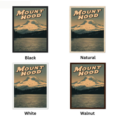 Mount Hood Vintage Travel Poster - Retro Mount Hood