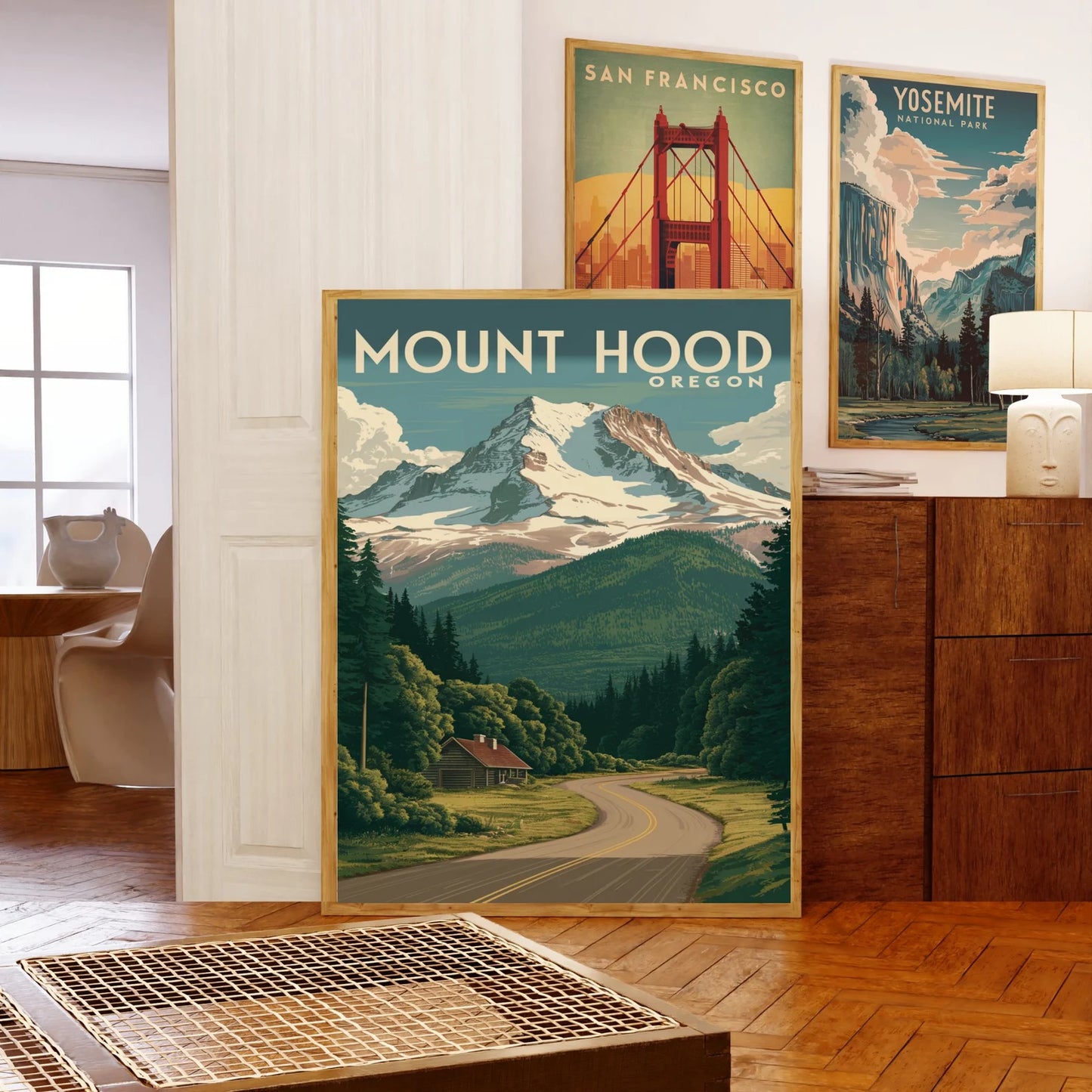 Mount Hood Vintage Travel Poster - Mount Hood Adventure