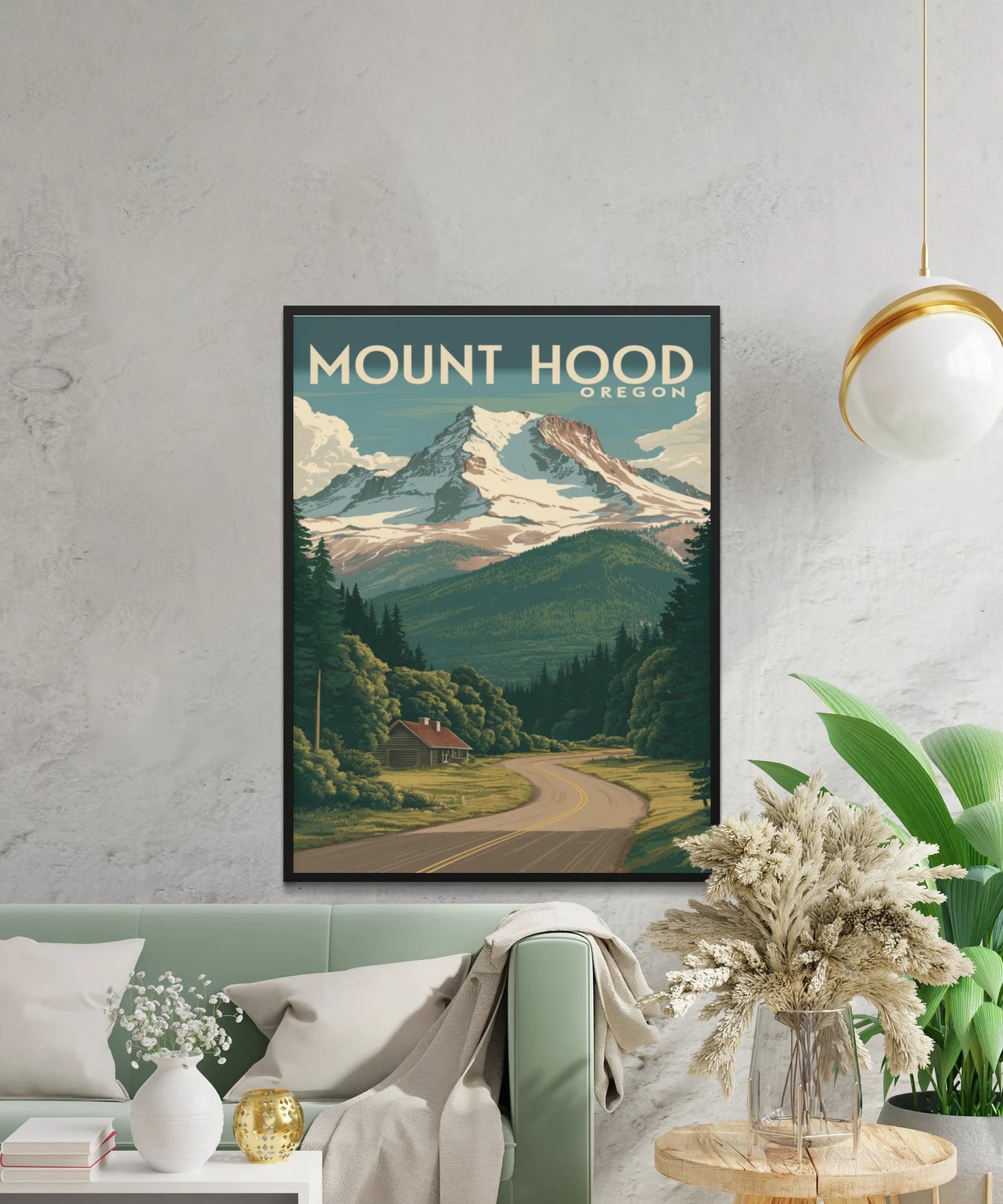 Mount Hood Vintage Travel Poster - Mount Hood Adventure