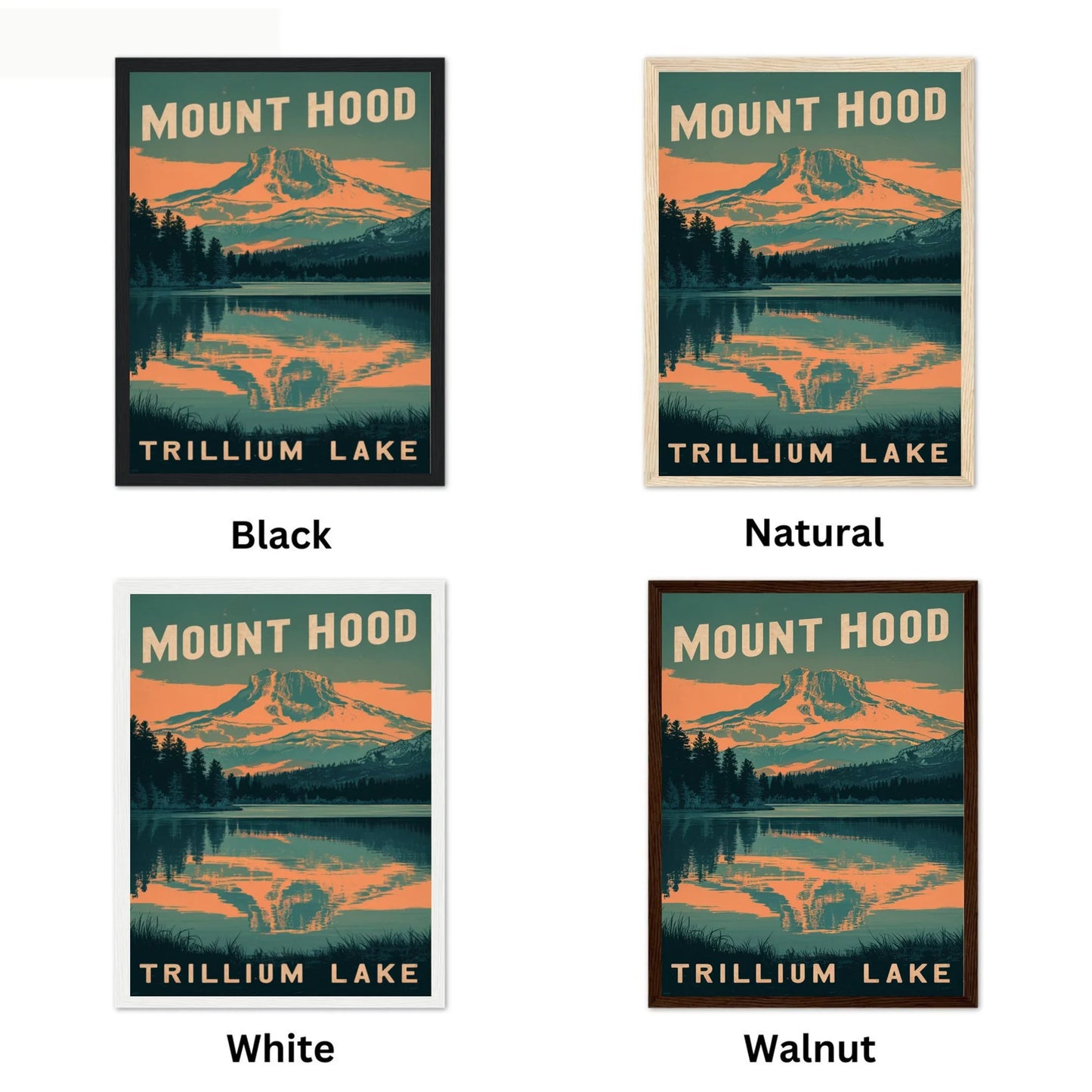 Mount Hood Vintage Travel Poster - Alpine Splendor