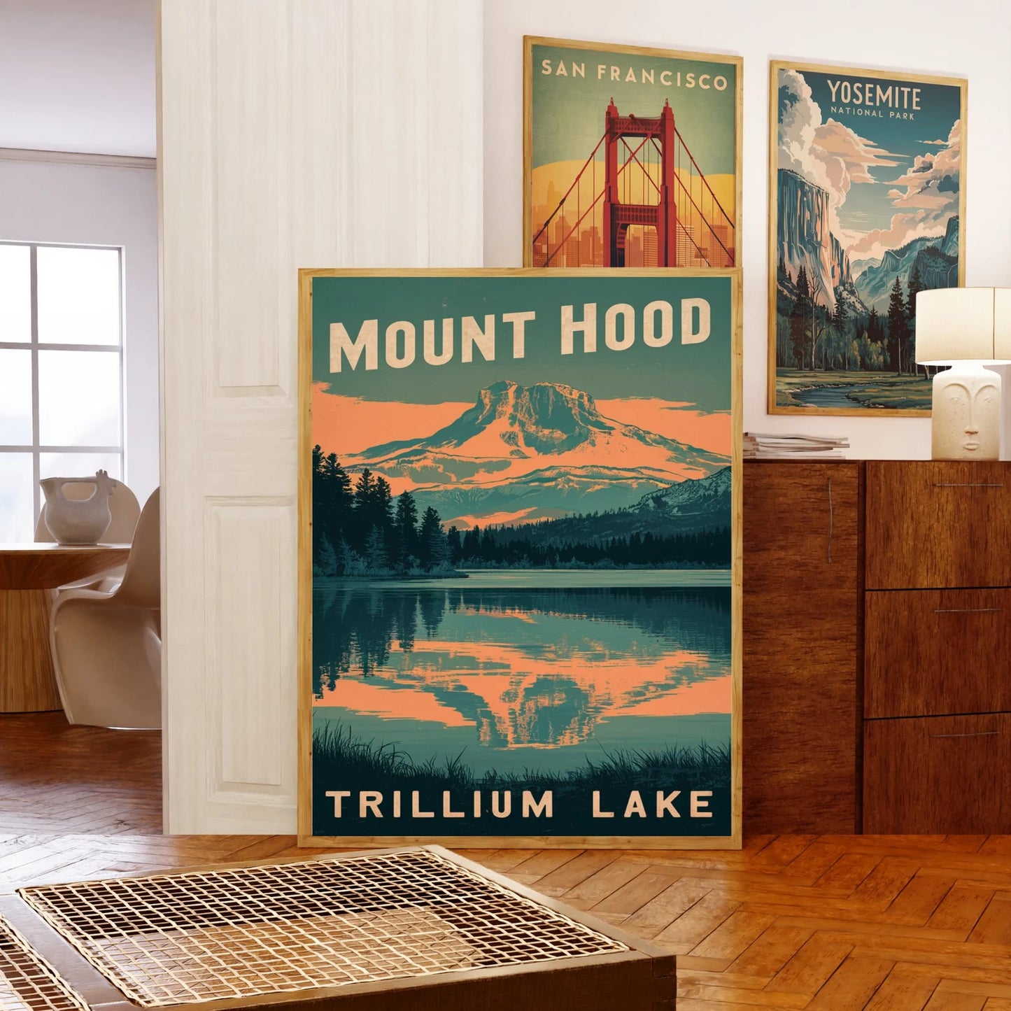 Mount Hood Vintage Travel Poster - Alpine Splendor