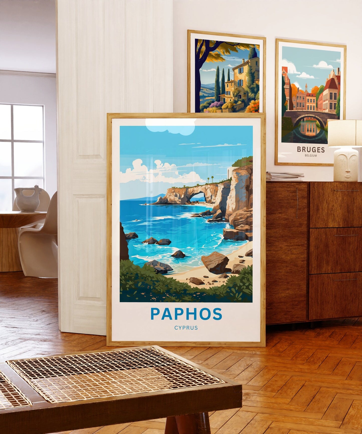 Paphos Travel Poster