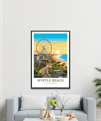 Myrtle Beach Travel Poster- South Carolina
