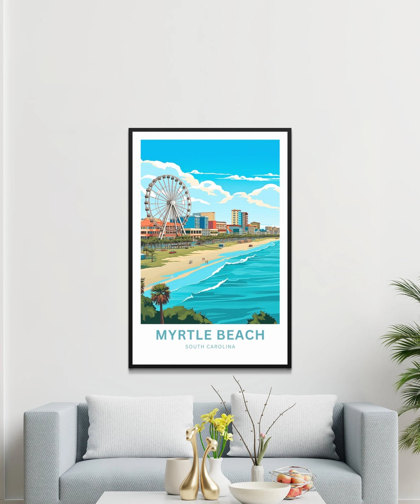 Myrtle Beach Travel Poster- Captivating South Carolina Beach