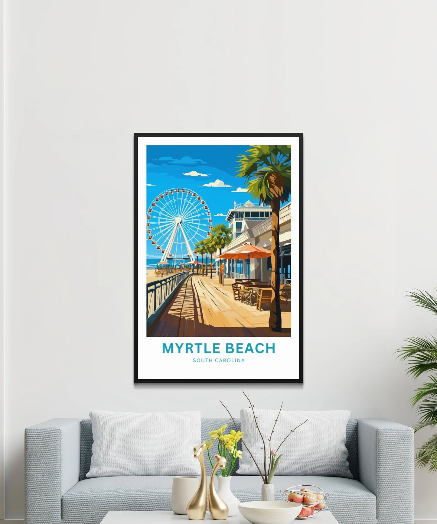 Myrtle Beach Travel Poster- Captivating Pier View