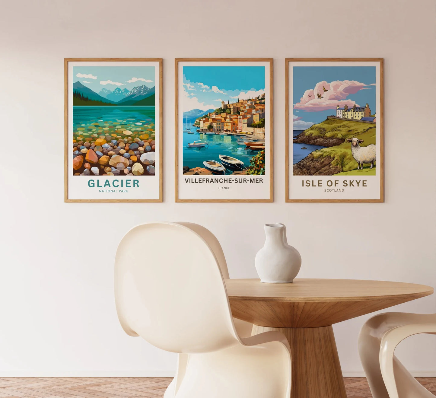 Villefranche-sur-Mer Travel Poster -  Southeastern France