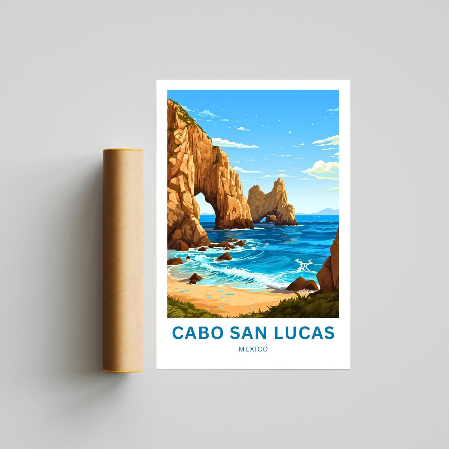 Cabo San Lucas Travel Poster- Los Cabos