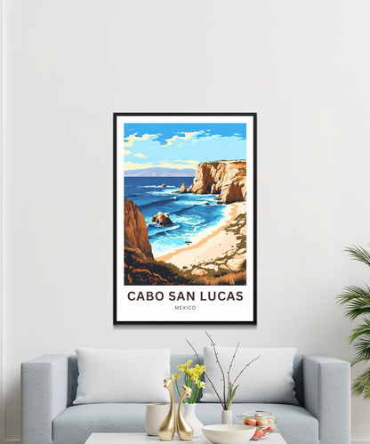 Cabo San Lucas Travel Poster- Stunning Coast
