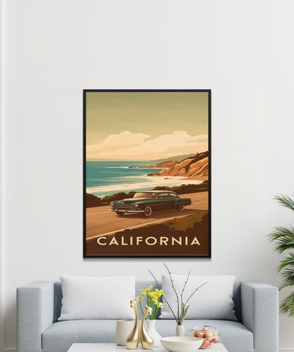 California Vintage Travel Poster