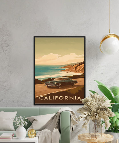 California Vintage Travel Poster