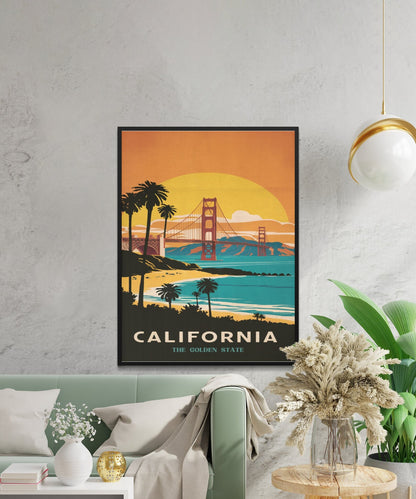 California Vintage Travel Poster - Pacific Paradise