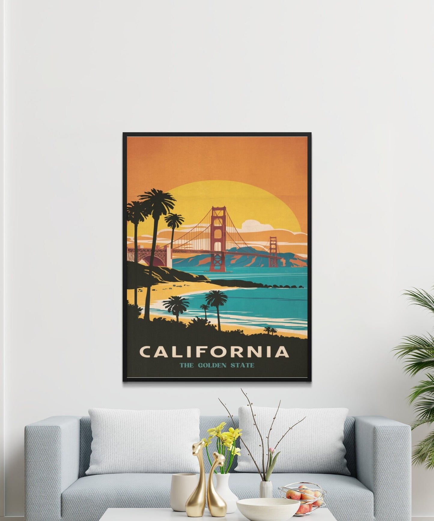 California Vintage Travel Poster - Pacific Paradise