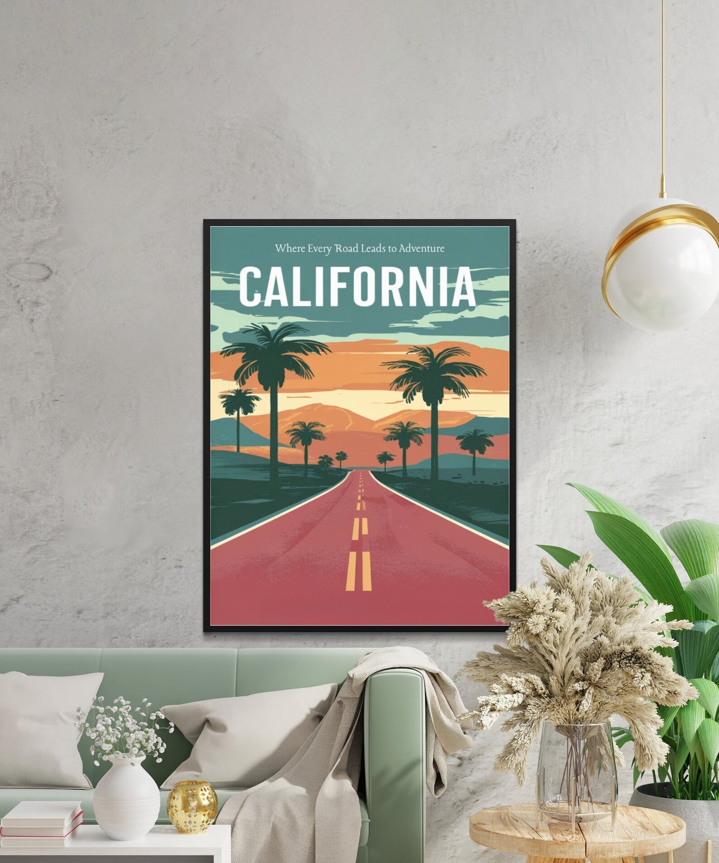 California Vintage Travel Poster - Golden State Gems