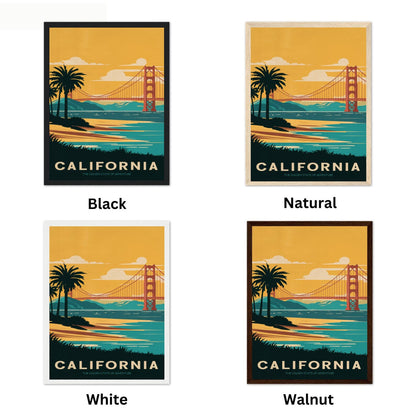 California Vintage Travel Poster