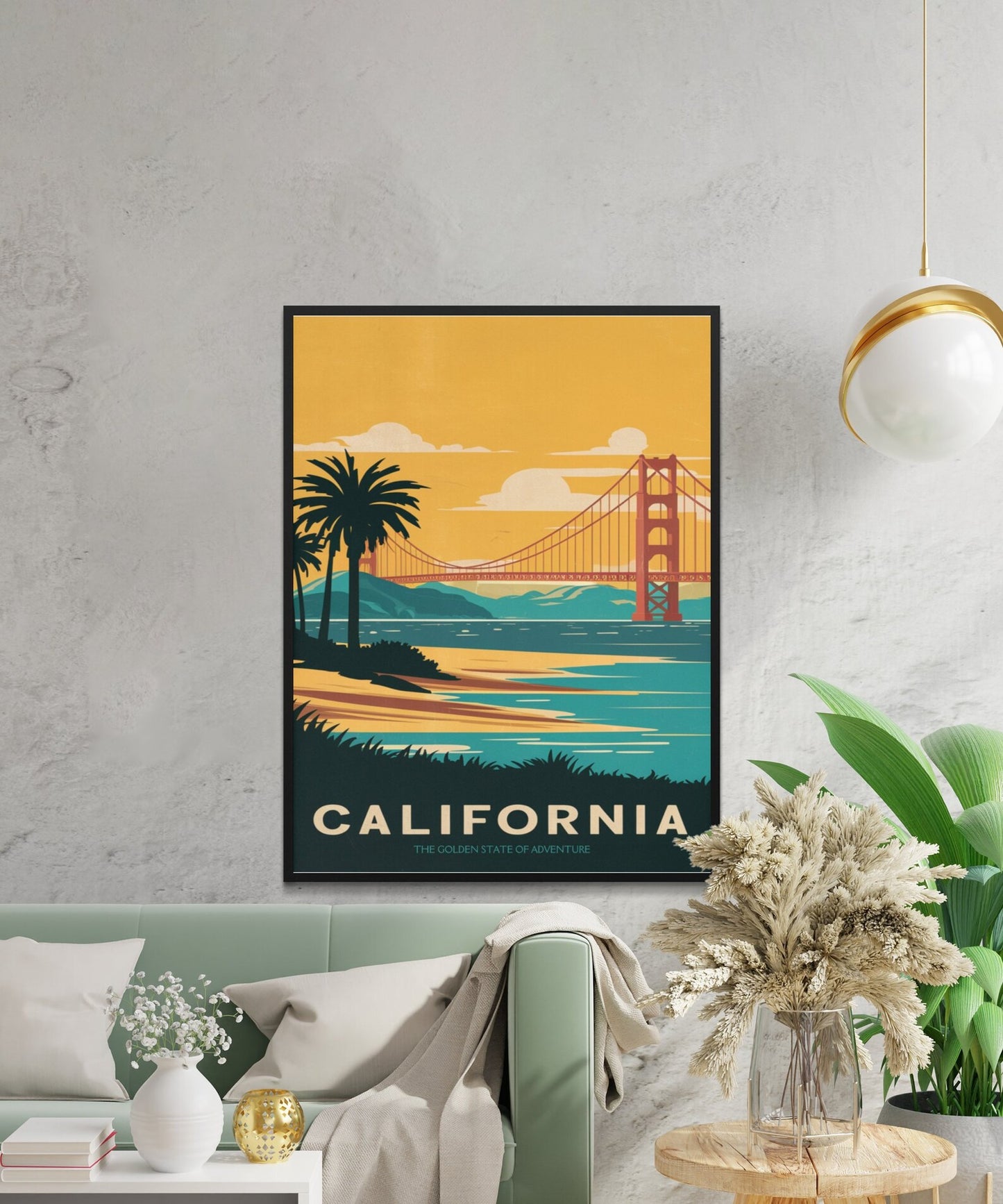 California Vintage Travel Poster