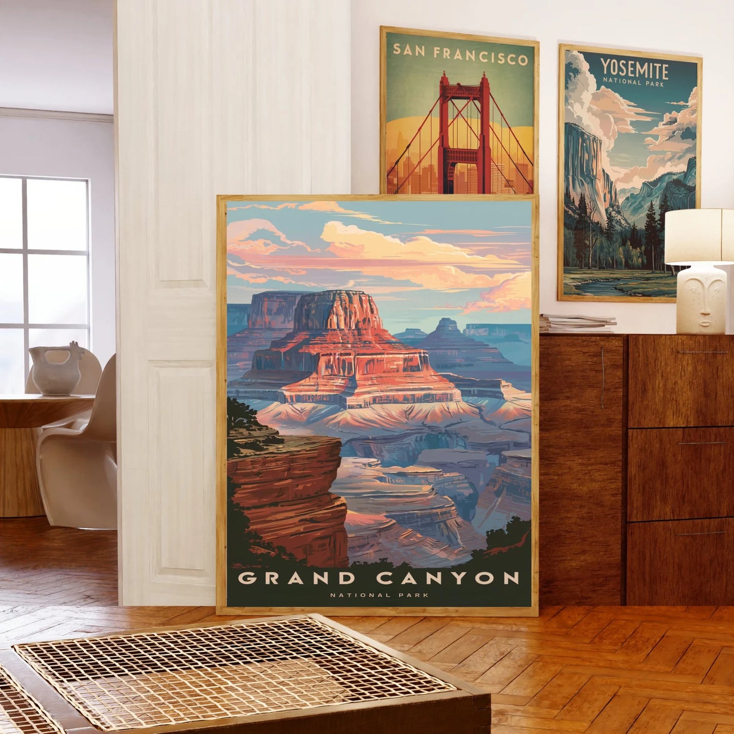 Grand Canyon Vintage Travel Poster - Majestic Natural Beauty