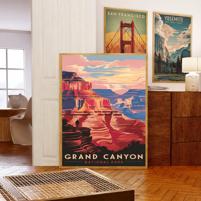 Grand Canyon Vintage Travel Poster - Timeless Wonder