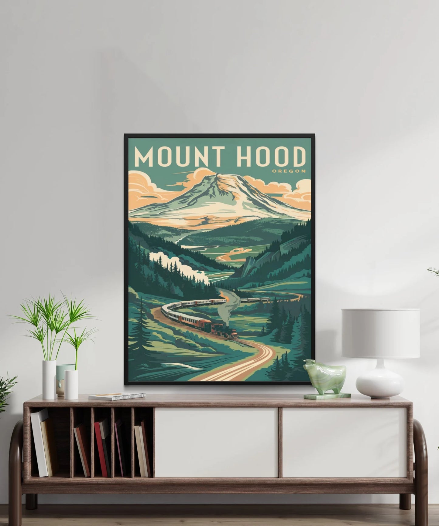 Mount Hood Vintage Travel Poster - Nostalgic Peaks